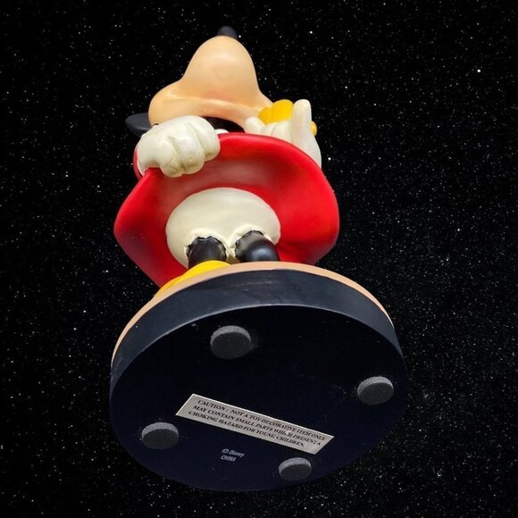 Walt Disney Minnie Mouse Red Polka Dot Dress Bobble Head 9”T 3.25”W - Picture 7 of 7